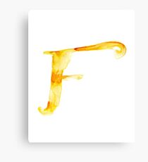 Alphabet F Canvas Print