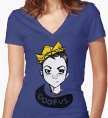 Boy King Women's Fitted V-Neck T-Shirt