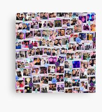 Dan and Phil collage Canvas Print