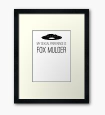 Fox Mulder Framed Print