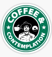 Coffee and Contemplation... Sticker