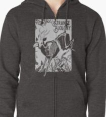 Strange Biology Antelope Skeleton - Offwhite Zipped Hoodie