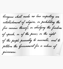 First Amendment Poster