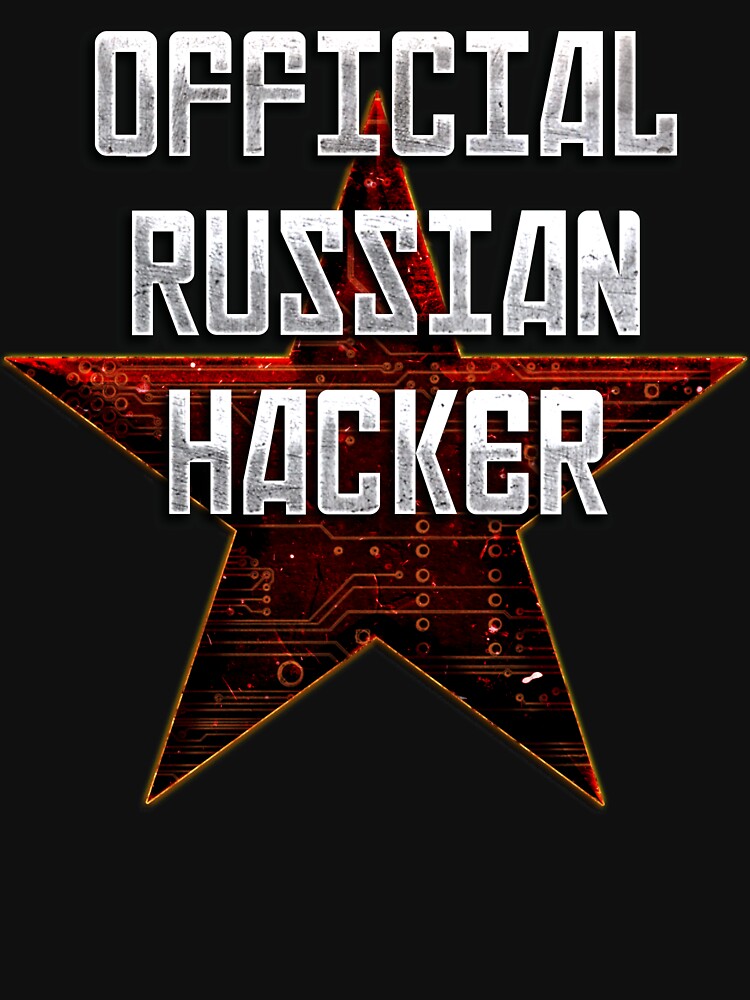 "Official Russian Hacker" Tshirt by BarbwireCult Redbubble