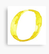 Alphabet O Canvas Print