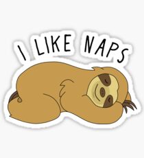 Ich mag Nickerchen - Sloth Sticker