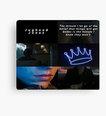 Jughead Jones Blue Ästhetisch Leinwanddruck