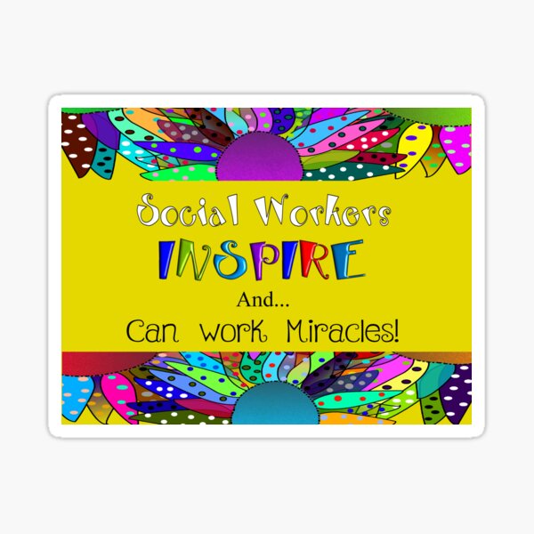 National Social Worker Month Stickers Redbubble   St,small,507x507 Pad,600x600,f8f8f8.u1 