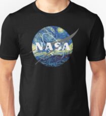Nasa Logo Van Gogh Unisex T-Shirt