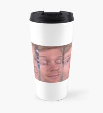 White Guy Blinking Meme Travel Mug