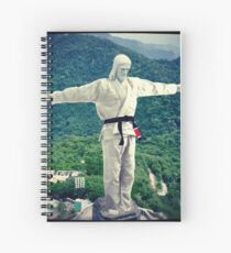 Jiu jitsu Jesus - Brazil Statue Spiral Notebook
