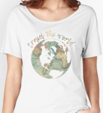 travel the world map Women's Relaxed Fit T-Shirt