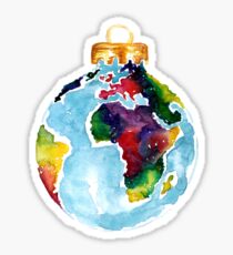 Globe bauble Sticker