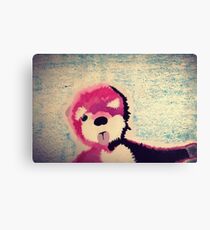 ABQ Pink Bear Canvas Print