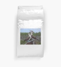 A pair of Blue-footed Boobies Duvet Cover