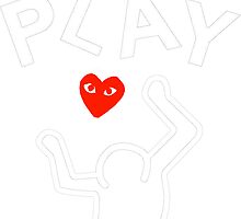 sticker comme des garcons