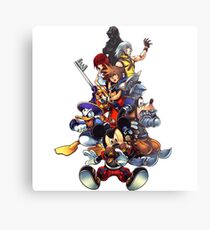 Kingdom Hearts 2 Squad Metal Print