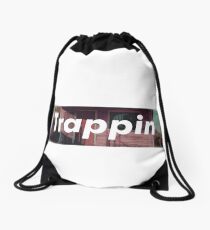 Trappin box logo Drawstring Bag