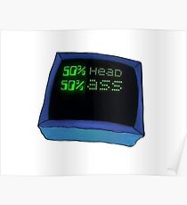 Head ass karen computer meme Poster