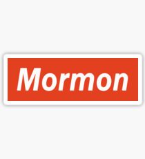 MORMON Hoodie - Supreme Font Sticker