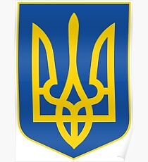 ukraine national emblem Poster