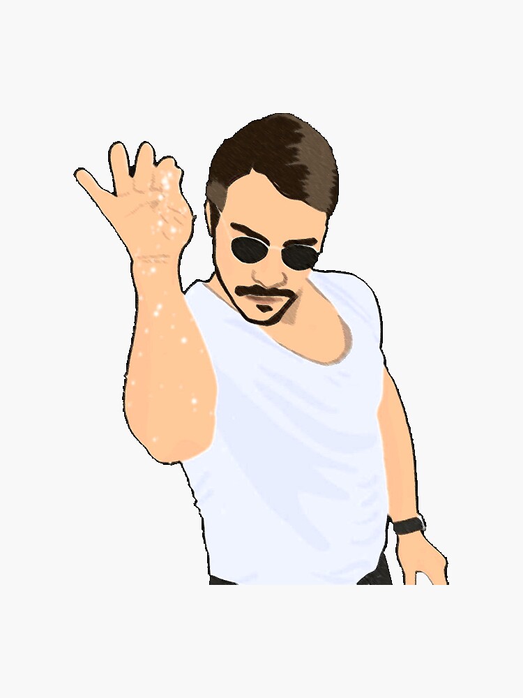 “Salt Bae Sticker” Sticker by MWalu | Redbubble