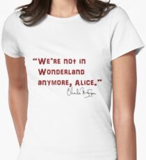 Charles manson autograph quote Women's Fitted T-Shirt