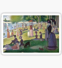 a sunday afternoon on the island of la grande jatte Sticker