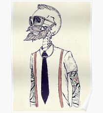 Der Gentleman wird ein Hipster Poster