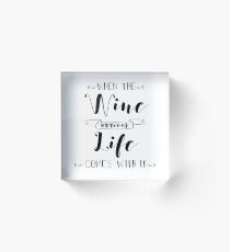 Wine Acrylic Block