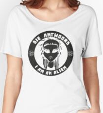 ¥ o-landi Vi $$ er (Schwarz) Loose Fit T-Shirt