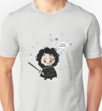 Jon in the Snow Unisex T-Shirt