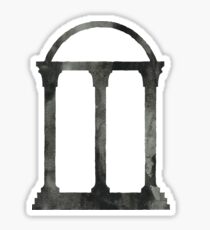 black watercolor arch Sticker
