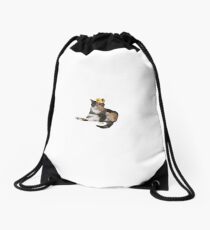 Queen Cat Drawstring Bag