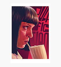 Mia Wallace Milkshake Photographic Print