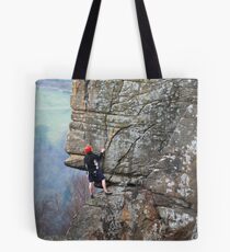 Climbers on Curbar Edge Tote Bag
