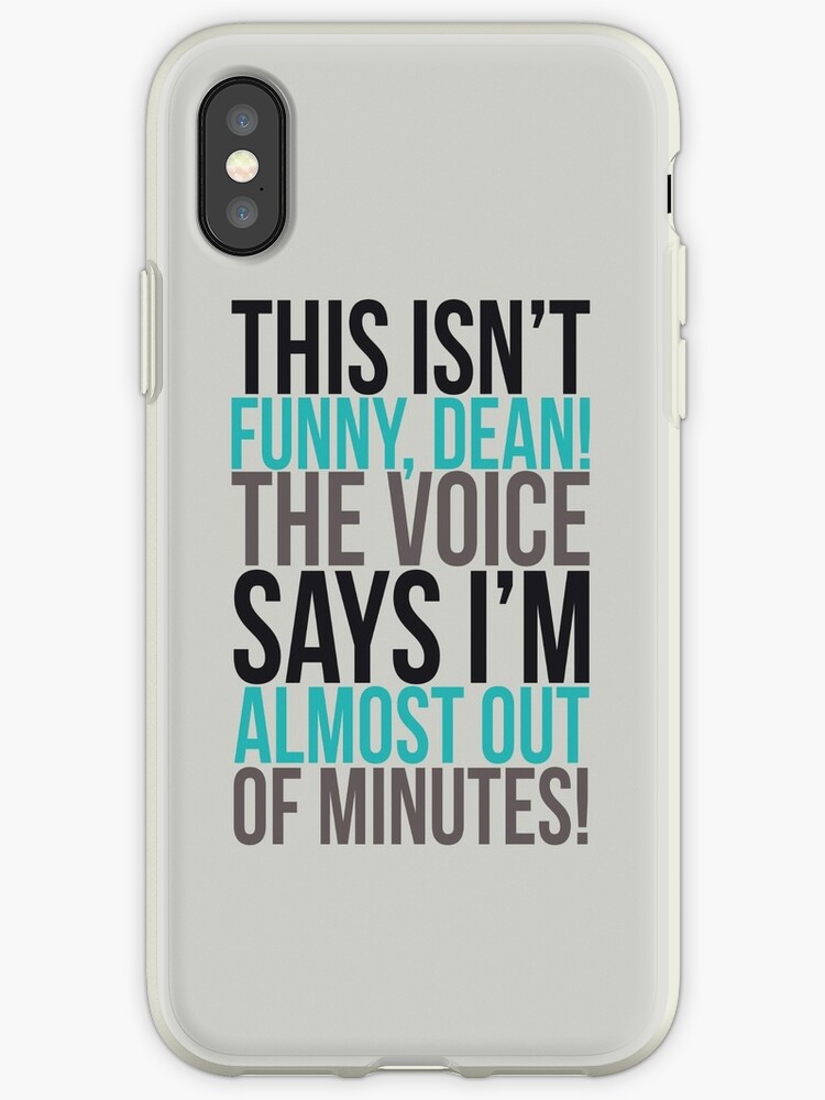 "The voice says I'm almost out of minutes!" iPhone Cases & Covers by