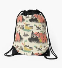 Dystopian Climate Drawstring Bag