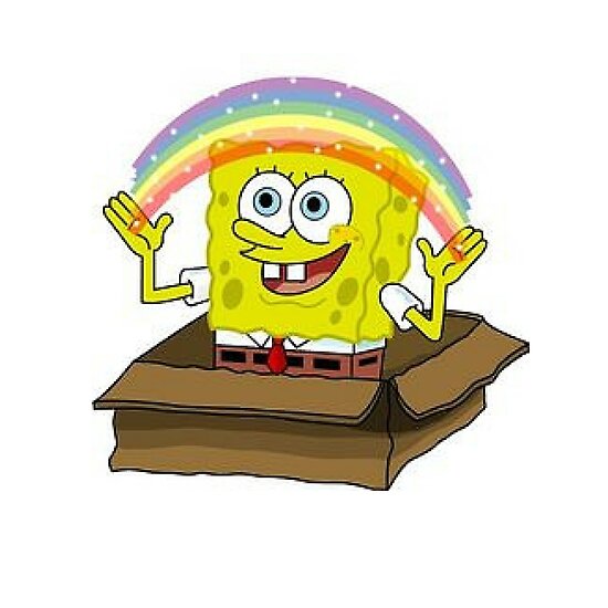 Póster «imaginación de Bob Esponja» de newjerseygirl | Redbubble