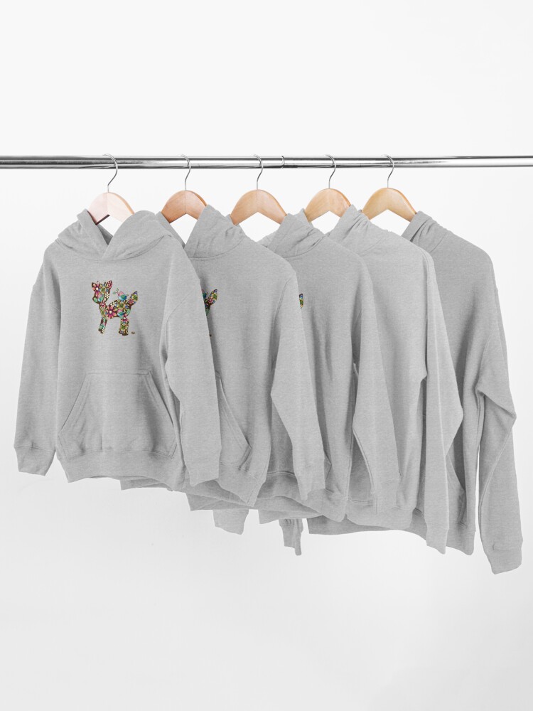 Alternate view of Deer Friends Kids Pullover Hoodie