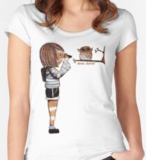 Smile Baby Wildlife Photographer Women's Fitted Scoop T-Shirt