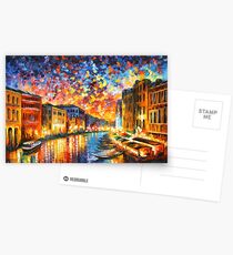 VENICE - GRAND CANAL - Leonid Afremov CITYSCAPE Postcards