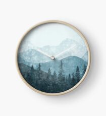 Morning Glory - Turquoise Clock