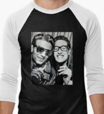 buddy holly and waylon jennings Men's Baseball ¾ T-Shirt