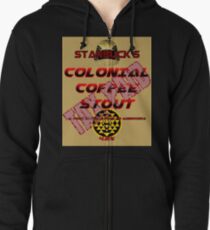 Starbuck's Colonial Coffee Stout Zipped Hoodie