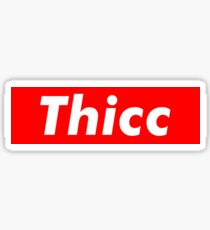 Thicc-Box-Logo Sticker