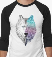 Wolf Mandala Men's Baseball ¾ T-Shirt