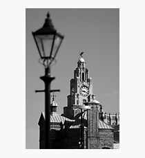 Liver Building in Black and White Photographic Print