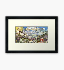 eat a peach Framed Print