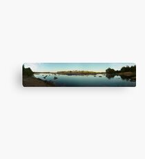 Sunrise over outback river Canvas Print